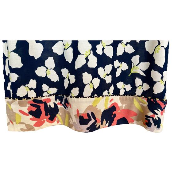 Diane von Furstenberg Women's Blue Silk Shift Dress Riviera Floral Print Size 4 - Picture 6 of 14